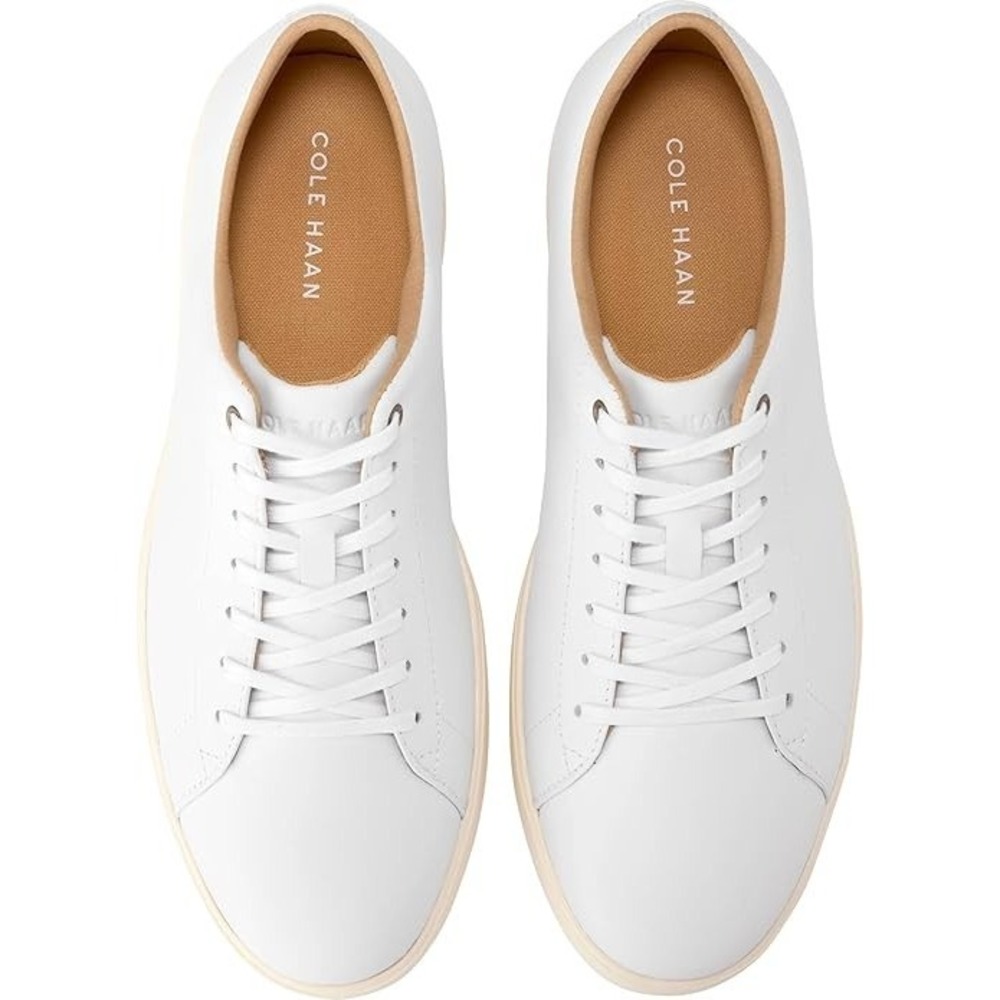 Cole Haan Men's Grand Crosscourt II Sneaker, White Leather, Size 12